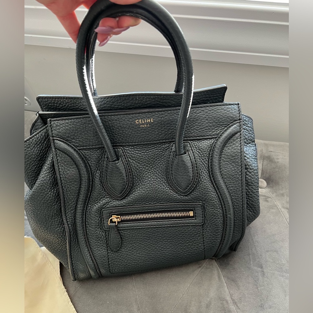 Med-large dark Grey Celine